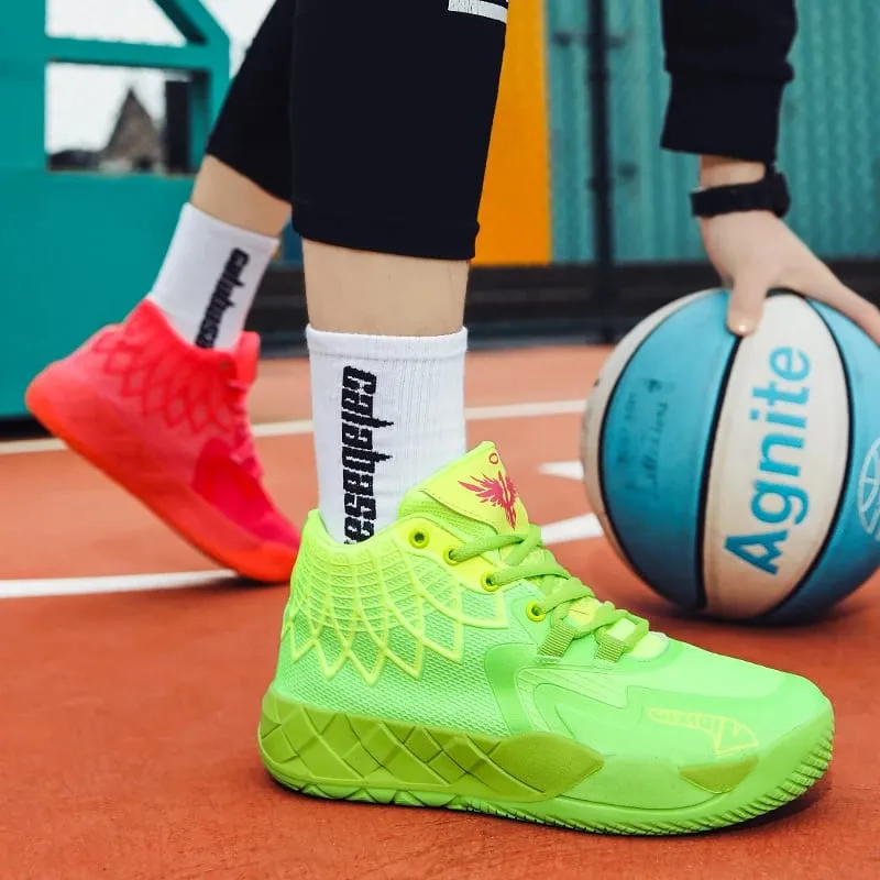 Three-Ball Generation Lamelo Ball Basketball Shoes Yin-Yang High-Top Practical Youth Student Basketball Shoes Men's Sports Shoes — image 6