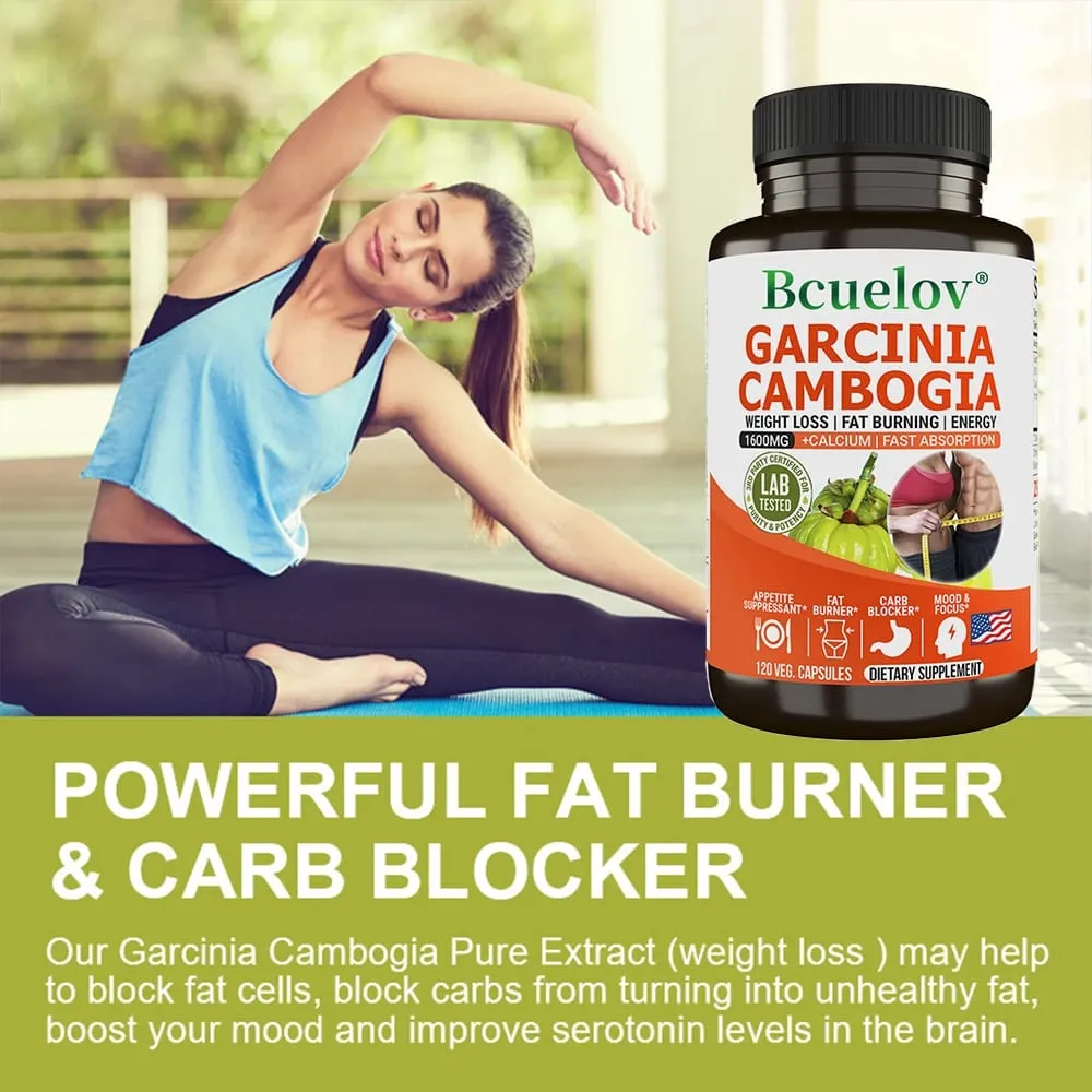 Bcuelov Garcinia Cambogia Capsule for Women & Men Fat Burning Intestinal Cleansing weight Management Supplement NON-GMO — image 5