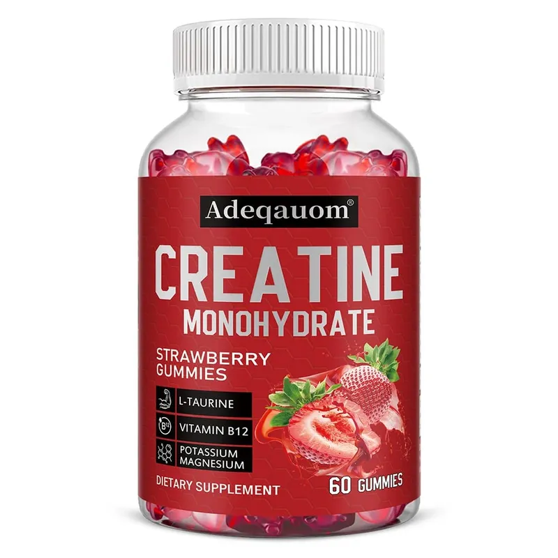 Creatine Monohydrate Gummies 5000mg Pre & Post Workout Support for Muscle Strength & Recovery Build Muscle Mass Vegan