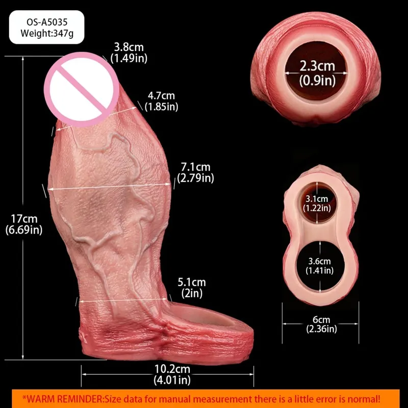 Kablosuz Kontrol Gerçekçi Içi Boş Yapay Penis Yumuşak Silikon Penis Kollu Prezervatif Erkek Dick Artırıcı Gecikme Boşalma Seks Oyuncakları — image 15