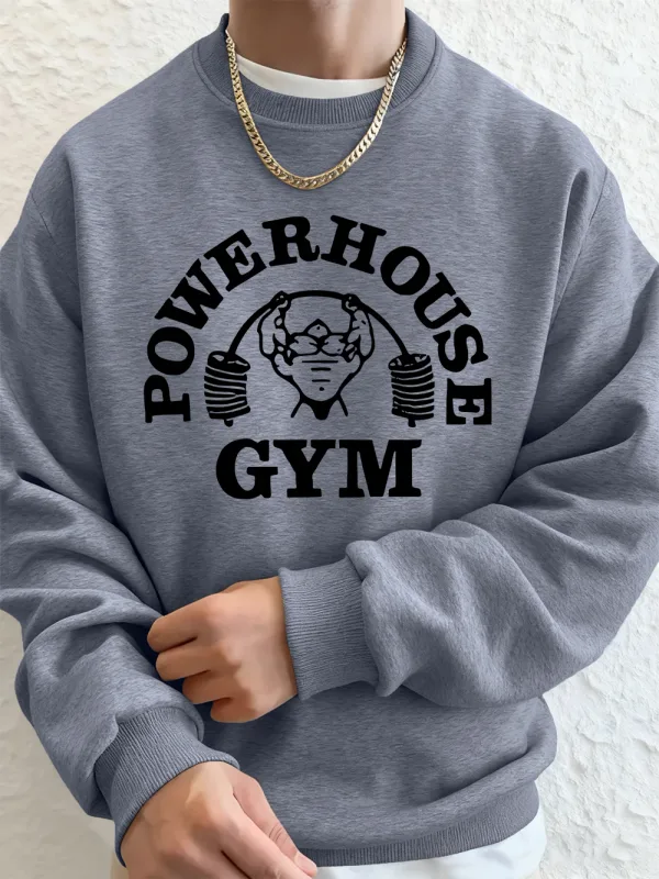 Powerhouse ginásio carta impressão moletom masculino inverno velo quente hoodie coreano solto crewneck pullovers hip hop roupas masculinas — image 22