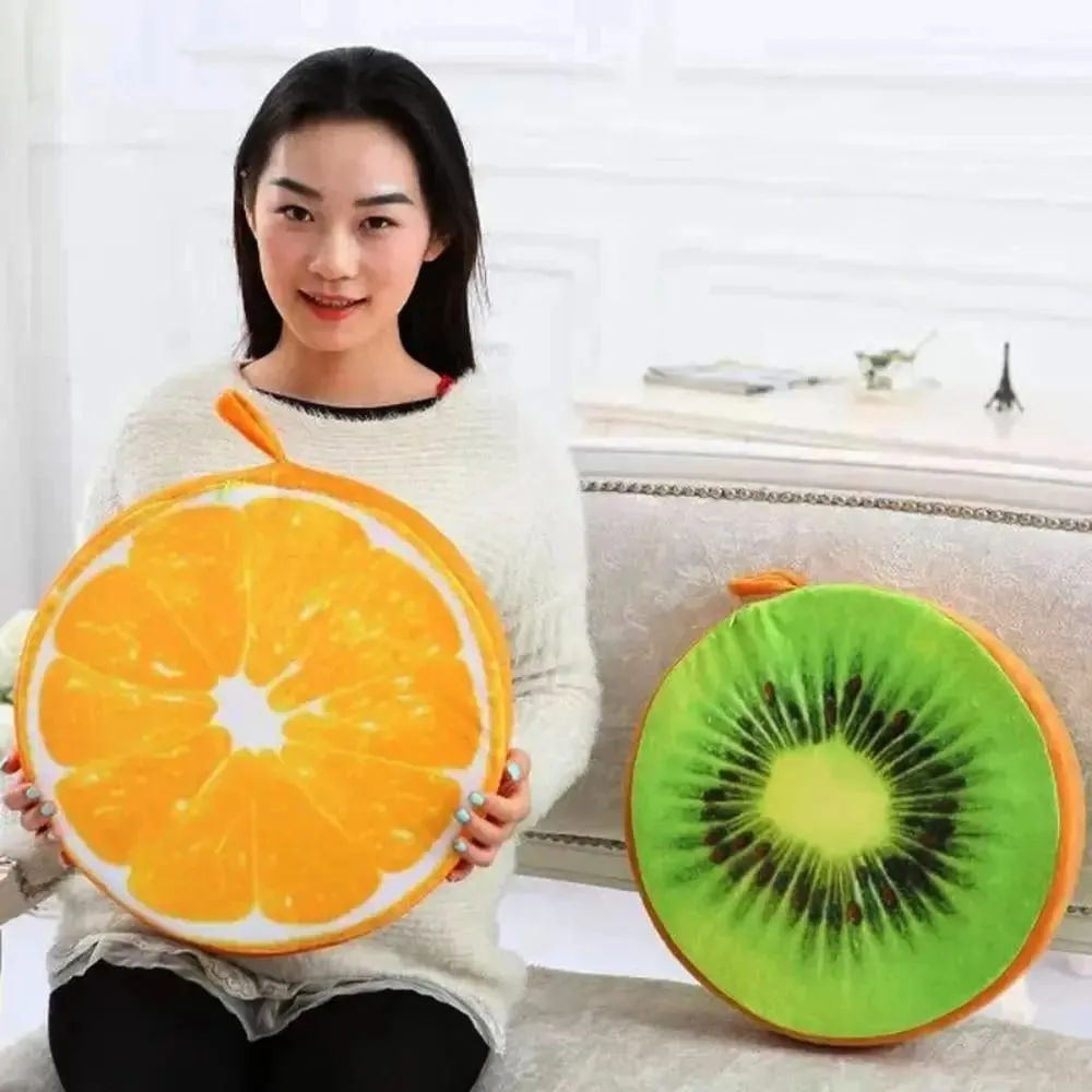 Soft Comfortable Funny Sofa Pillow Garden Dining Outdoor Seat Pads Round Pillow Fruit Seat Pads Chair Cushions — image 3