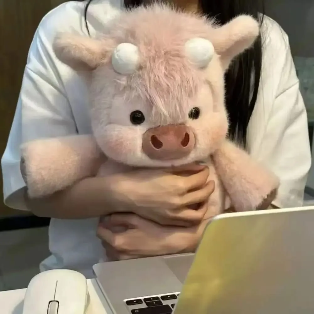New Design Soft Pig Stuffed Animal Plush Pillow Emotional Support Cute Stuffed Animals Plush 17.7inch Plush Pillow