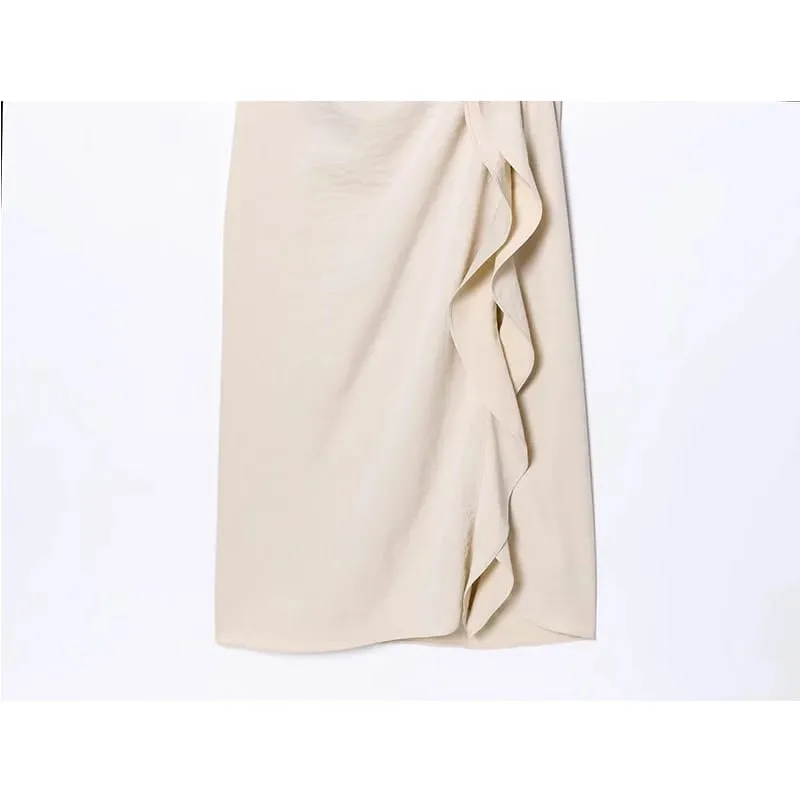 Long Dress Women's Summer 2026 New Slim Ruched Elegant Women's Holiday Dresses Street Chic Youth Unique Summer Dress — image 5