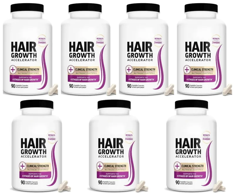 Hair Growth Accelerator Capsules with Biotin Saw Palmetto & Collagen for Thicker Fuller Hair Support Adults 90 Capsules — image 13