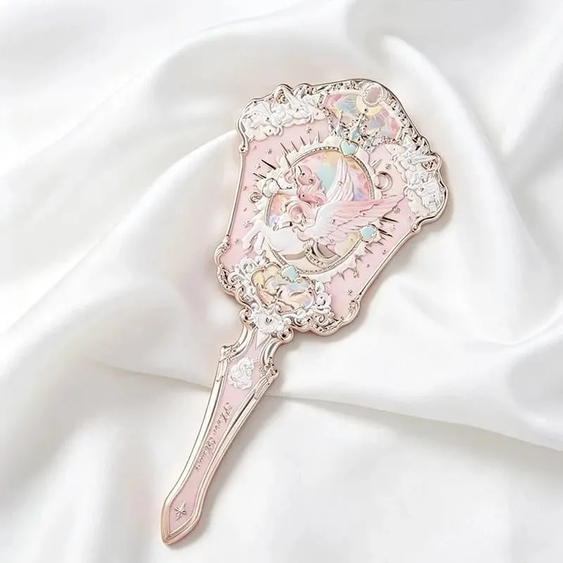 Flower Knows 手持ち化粧鏡 真夏の夜のストロベリーキューピッドバニー ガーデンレリーフ柄 限定カラーメイクツールキット