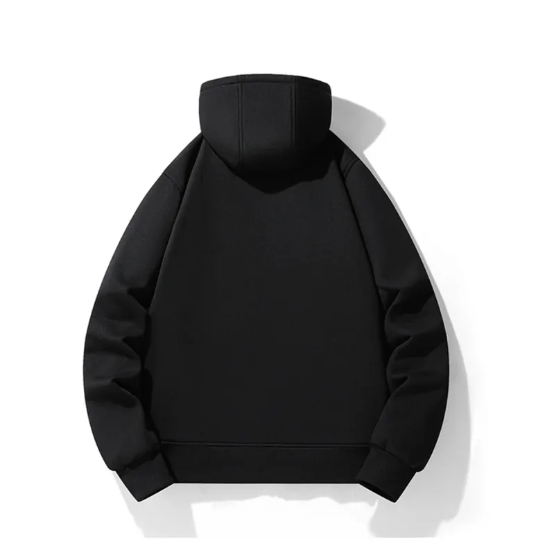 USB Heating Luvtröjor Herr Vinter Eluppvärmda Luvtröjor Jackor Uppvärmd Zipper Hoodie Infraröd 5 Värmeområden Jacka Svart Grå — image 14