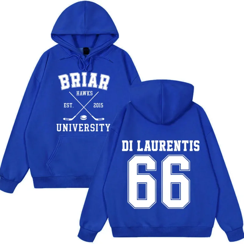 Di Laurentis 66 Off Campus TV Series Briar University Hoodie Men Women Clothing Fashion Winter Vintage Casual Loose Sweatshirt — image 6