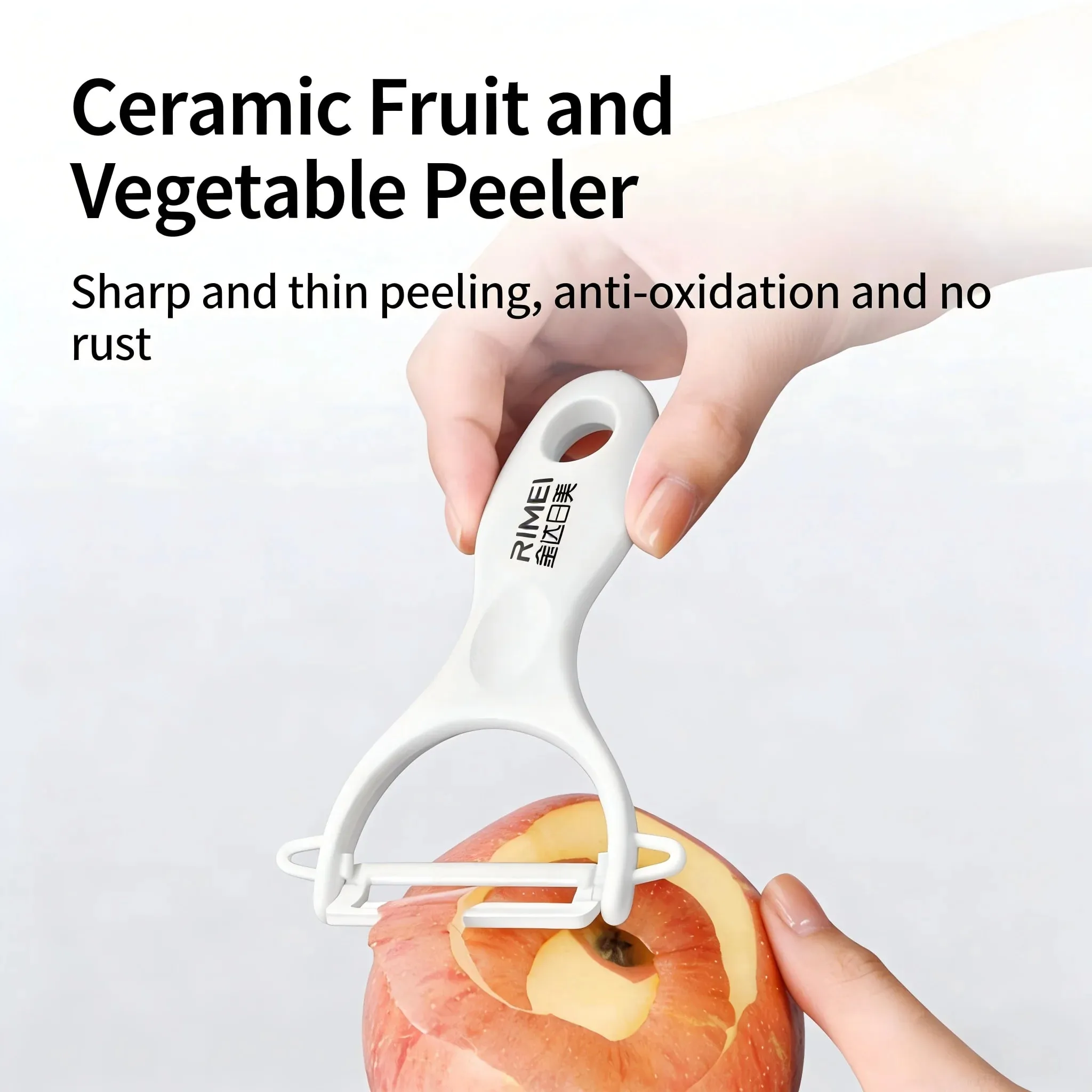 Ceramic Vegetable Peeler Household Kitchen Gadgets Multi-functional Peeler for Potatoes Carrots Cucumbers and Fruits — image 3