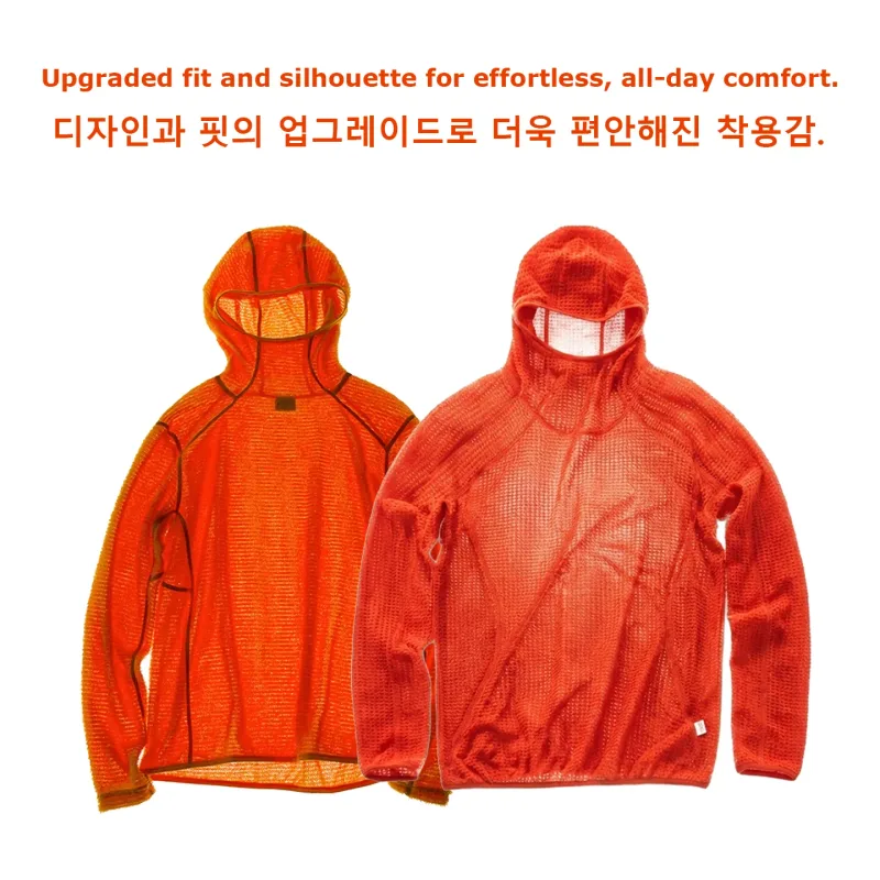 Thermolite® Lightweight Hooded T-Shirt Men's Long Sleeve Thermal Hoodie para sa Hiking Camping at Cycling Anti-Static at Anti-Pilling — image 8
