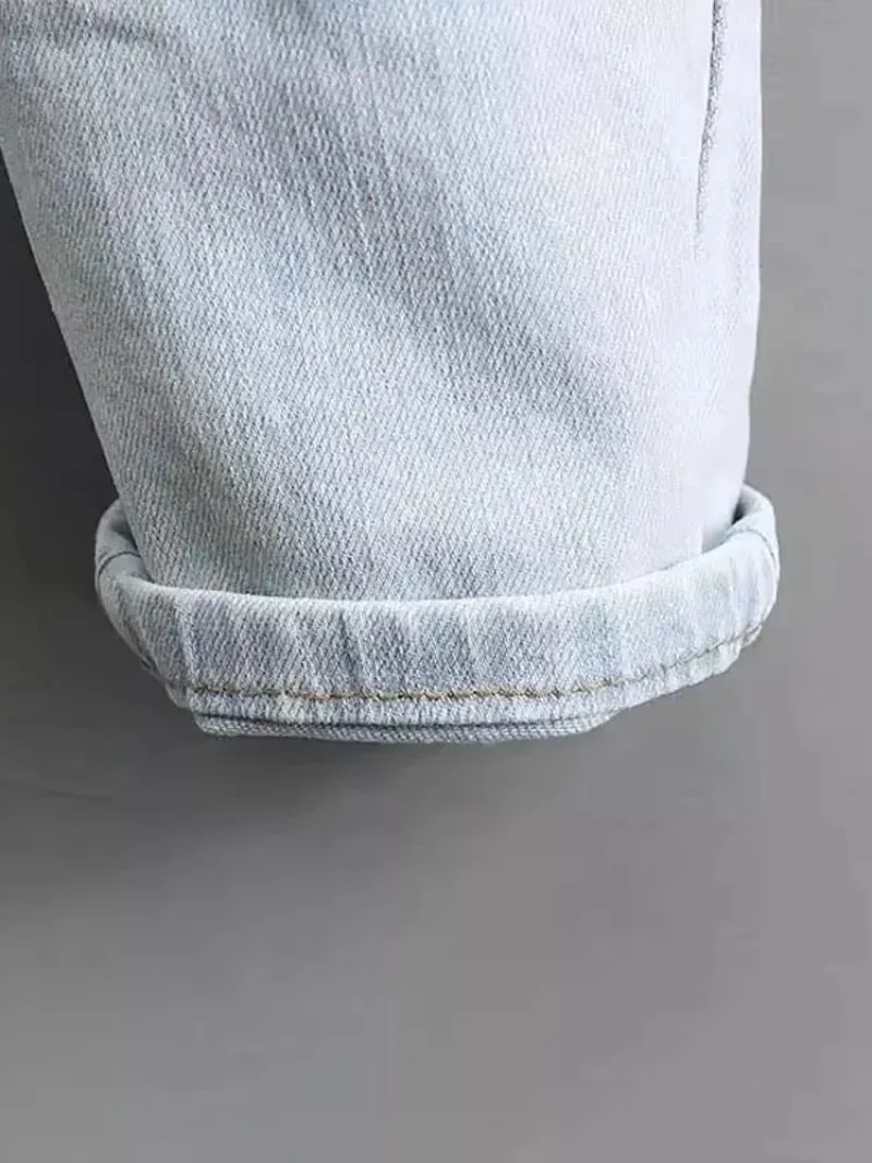 Ropa de los años 2000, pantalones vaqueros de color claro para hombre, novedad de primavera y otoño de 2025, pantalones ajustados de color azul claro, pantalones elásticos de trabajo de marca a la moda