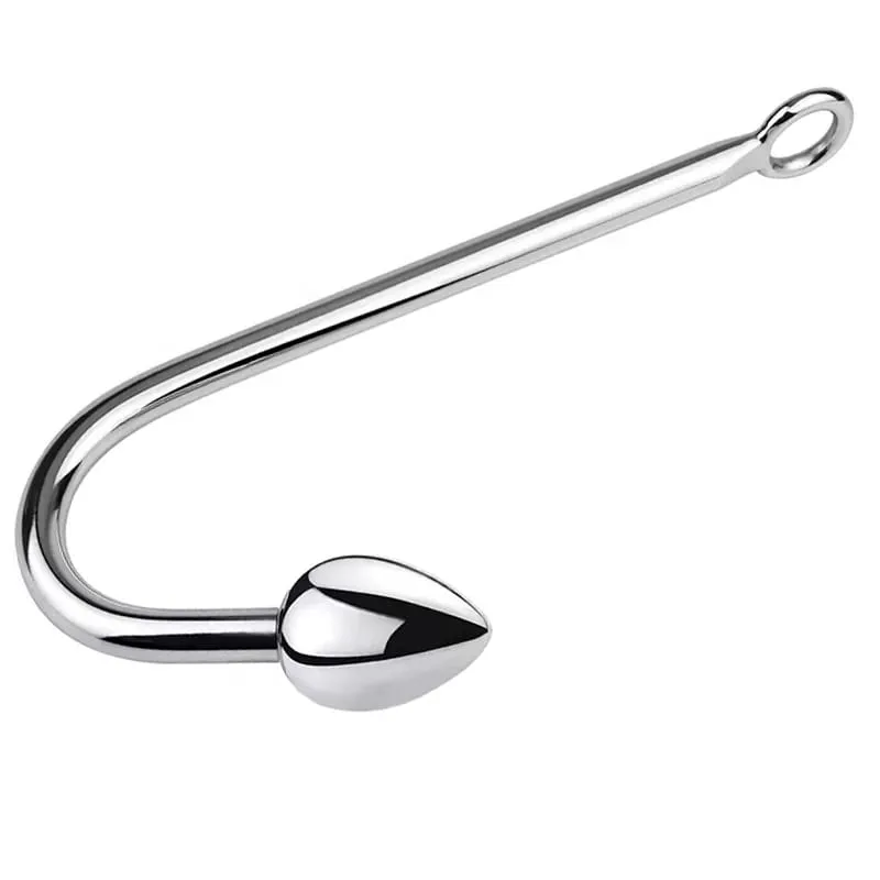 Juego de 3 bolas pequeñas, medianas y grandes, cuentas de gancho anal de metal, dilatador para cabeza, masajeador de próstata, juguete sexual bdsm para hombre — image 4
