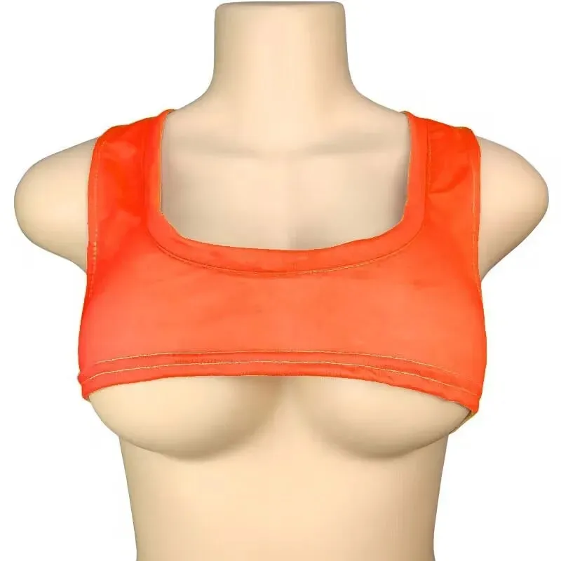Y2k European and American Low Round Neck Ultra Short Sleeveless Vest T-shirt Sexy Chest Hugging and Navel Exposed Vest — image 13