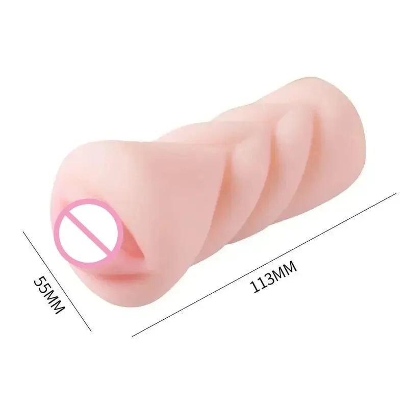 Men's Aircraft Cup Male Masturbator Oral Vaginal Anal Masturbation Soft Real Vagina Pocket Pussy Sex Toys para sa Mga Lalaki Blowjob