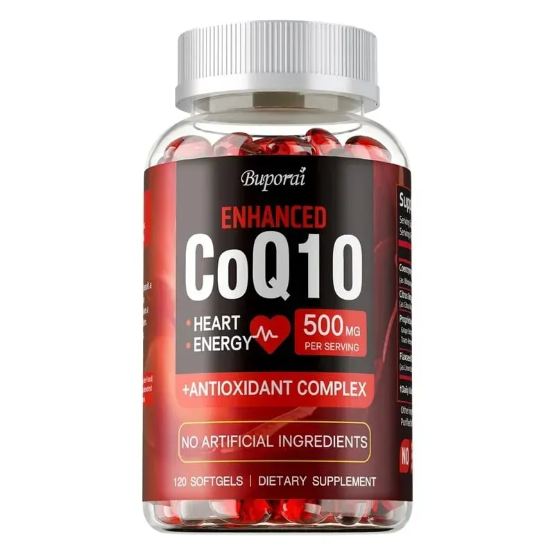 Suplemento CoQ10 - Promove a saúde cardiovascular e cardíaca Antioxidante fornece energia para a saúde geral — image 8