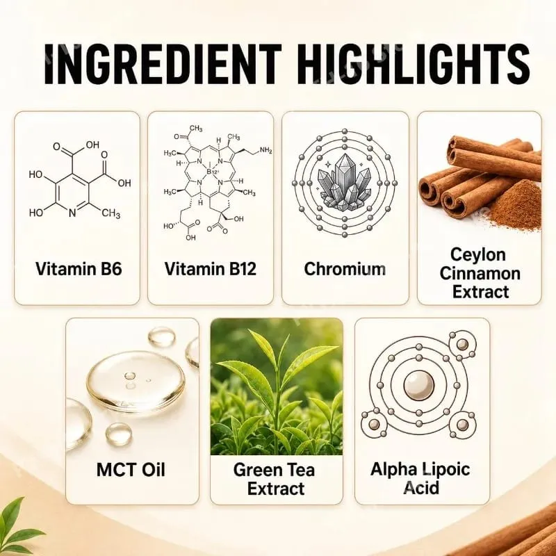 Ang Ceylon Cinnamon Softgels na may Vitamin B6 MCT Oil ay Sinusuportahan ang Balanseng Glucose at Cholesterol Metabolic Balance Energy 60 Softgels — image 3
