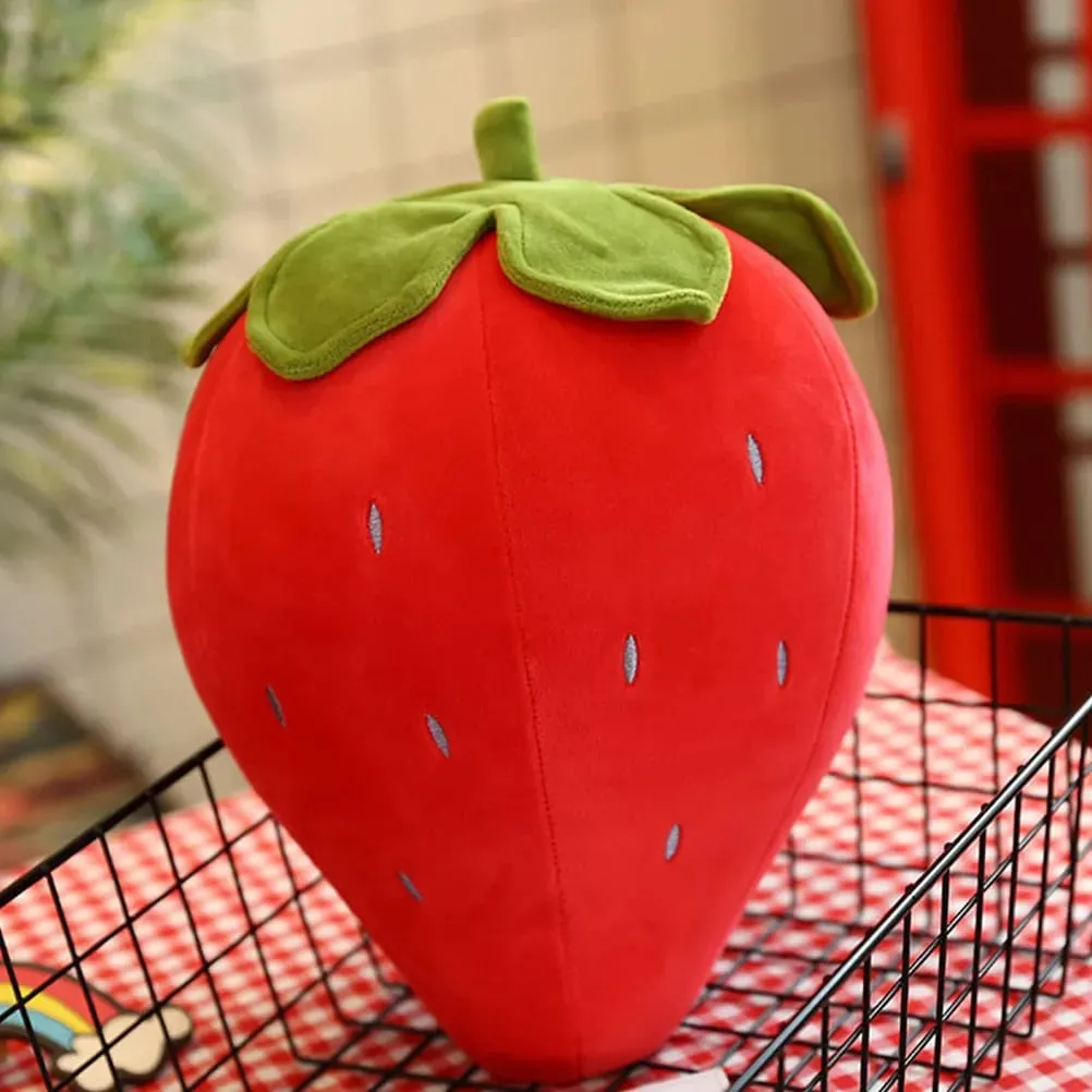 Creative Strawberry Cushion Soft Supple Throw Pillow Comfortable Fruit Decor Bedroom Sleeping Cute Pillow Fruit Cushion