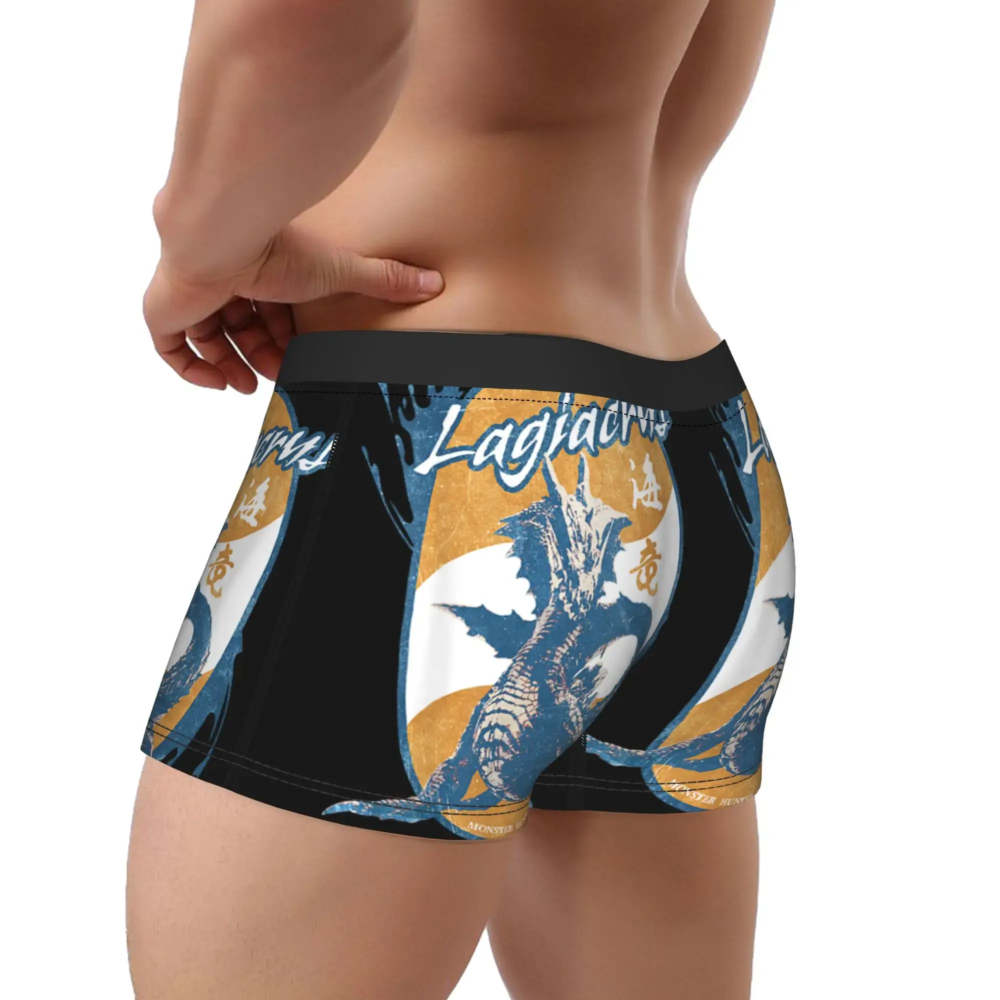 Wilds Lagiacrus BP Monster Hunter Underpants Breathbale Panty Panlalaking Underwear Ventilate Shorts Boxer Briefs — image 3