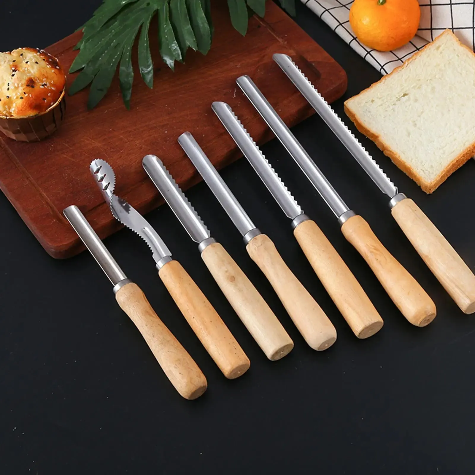 Stainless Steel Fruit Corer Multi-Function Pitter with Wood Handle Kitchen Fruit Slicing Cooking Juicing Canning Platters Tool — image 2