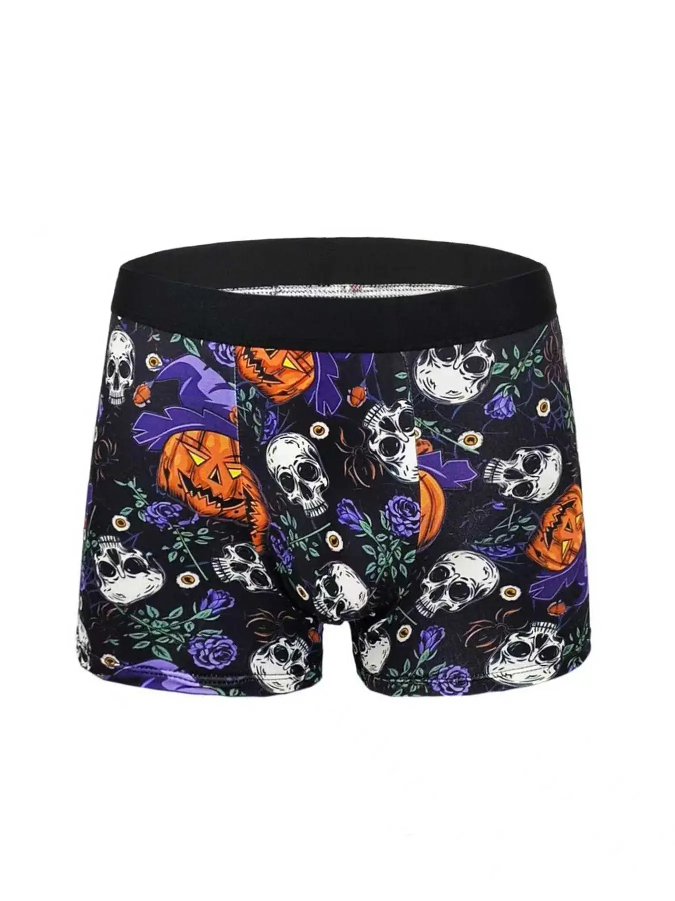 Men's Fun Graffiti Printed Boxer Shorts Random 5-Piece Set, Trendy, Personalized, Comfortable and Breathable Four-Corner Pants — image 3