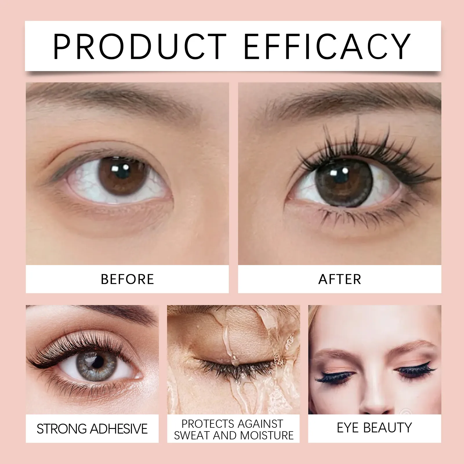 7D Black Mascara for Multi-Dimensional Volume Silk Fiber Lash Extension Waterproof Smudge-proof Long Lasting Eye Makeup Cosmetic — image 4