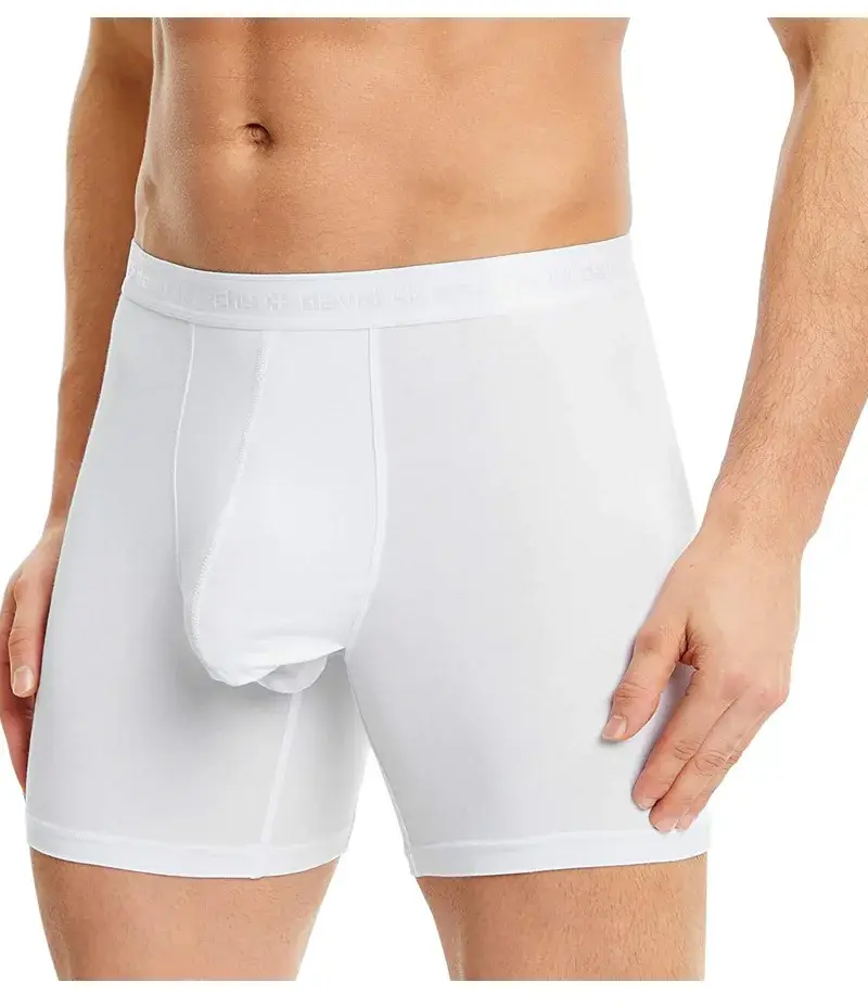 David Archy 3-pack Herrunderkläder Boxershorts Basic MicroModal Soft Andas Herr Dual Pouch Boxers Snabbtorka Sport Fitness — image 8