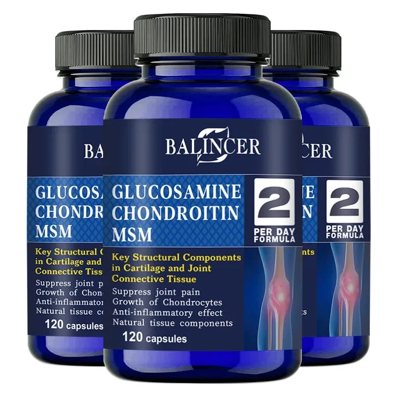 Glucosamine Chondroitin MSM - para sa Joint and Knee Health Immune System Non-GMO 120 Capsules — image 11