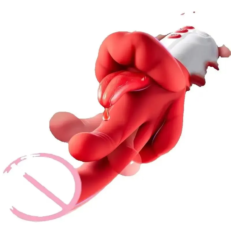 G Spot Vibrator Womens Sex Toy - Tongue Vibrator Adult Toys with 10 Tongue Licking and 5 Rhythmic Swings & Heating Modes for Clitoral Nipple & Anal,Rose Sex Toy Tongue Toy for Women Couple Game