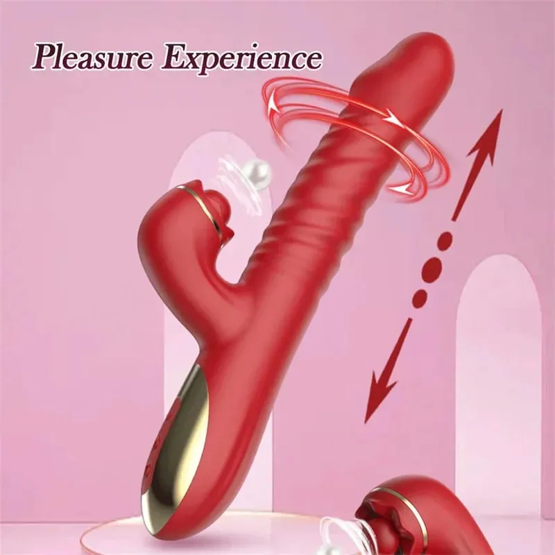 Sex Toys Vibrator Telescopic/Rabbit/Finger Digging G Spot Powerful vibrating AV Magic Wand Clitoris Stimulator Dildo Masturbator — image 2