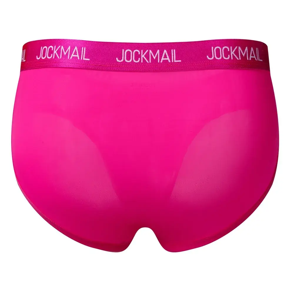 Jockmail Intimo da uomo Vita bassa Lettera sexy Sport traspirante Estate Slip in seta di ghiaccio Borsa grande in nylon Tinta unita Mutandine da uomo — image 29