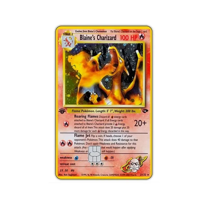 Credit Card Skin Sticker Anti-degaussing Anime Charizard Stickers for VISA JCB MasterCard and Other IC Cards