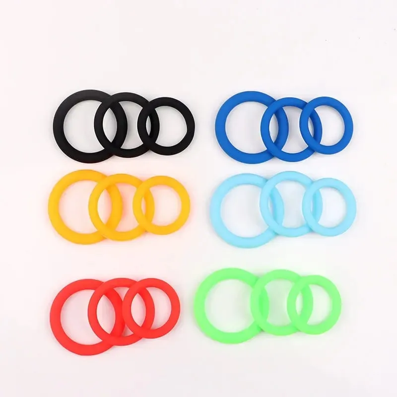 3Pcs/Set Cock Rings Silicone Penis Ring Male Delay Ejaculation Penis Lasting Erection Scrotum Testis Restraint Sex Toys For Men — image 1