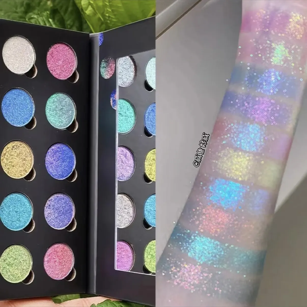 Eyeshadow Palette Chameleon Glitter Metallic Shimmer Glitter Eye Shadow Gradient Colors Fine Flash Eye Makeup — image 2
