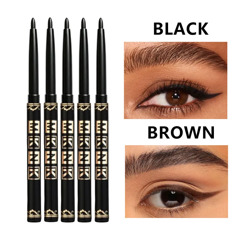 Black Brown Eyeliner Pencils Waterproof Sweatproof & Smudge-Proof with Easy Twist Application Eye Liner Pen for Bold Eye Makeup — image 3