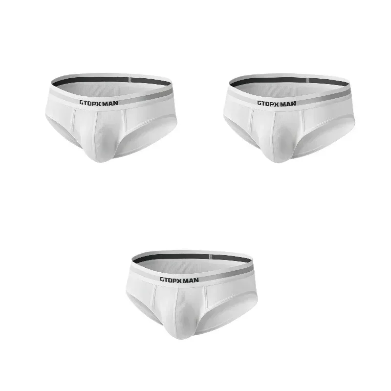 3Pack Summer Single Layer Herr Underkläder Lågfärgade Trosor för Herr Elastisk Comfort Fit Kalsonger Ropa Interiör Hombre — image 18