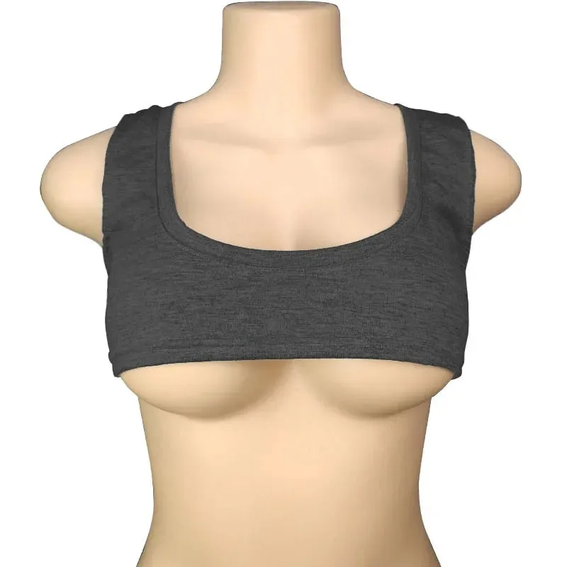 Y2k European and American Low Round Neck Ultra Short Sleeveless Vest T-shirt Sexy Chest Hugging and Navel Exposed Vest — image 10