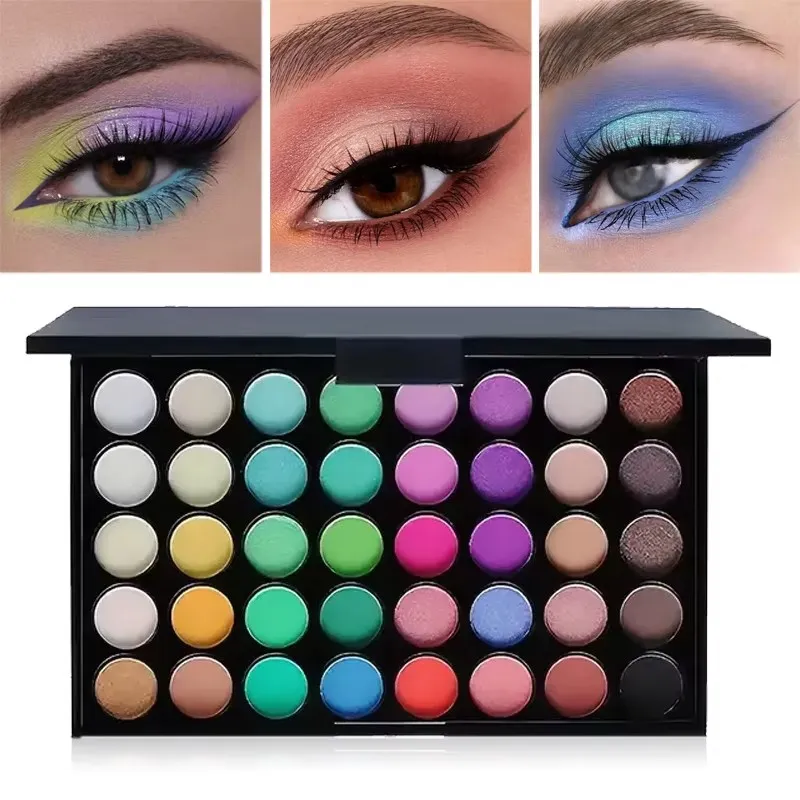 Glitter Matte Αδιάβροχη Παλέτα Πούδρα Καλλυντικά Κιτ Φρυδιών Μολύβι Μολύβι Μολύβι Στυλό Μάσκαρα Μακιγιάζ Βούρτσες Μακιγιάζ Καλλυντικά ματιών — image 3