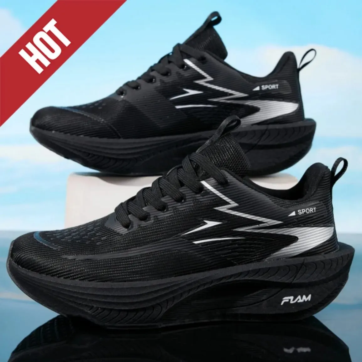 Carbon Plate Marathon Running Shoes Men Women Sports Sneakers Breathable Lightweight Shock Absorbing Stable Athletic Shoes — image 4