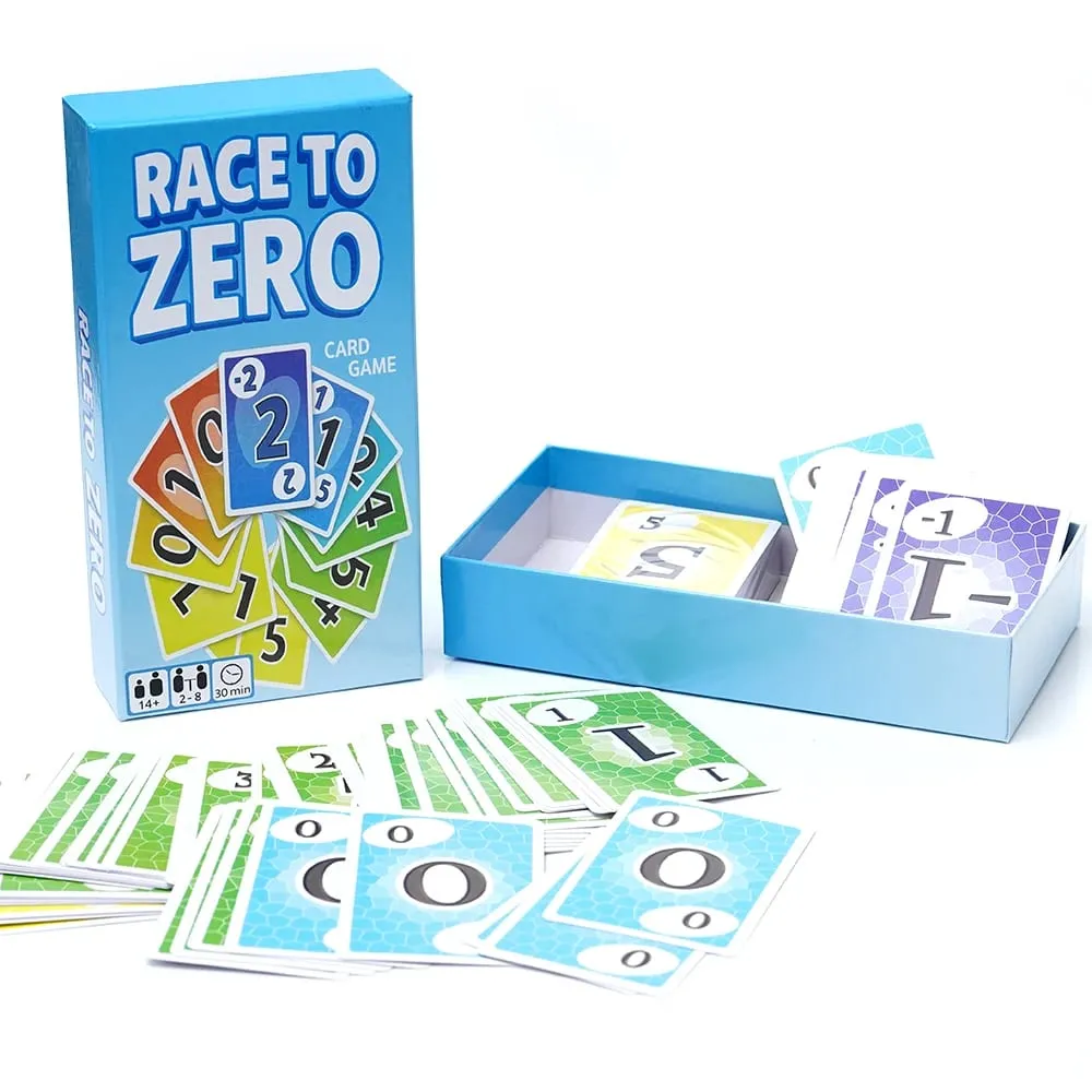 Race to Zero Card Game Fast Paced Strategy Card Game for Family Friends and Party Play Fun Competitive Number Travel Entertainme — image 1