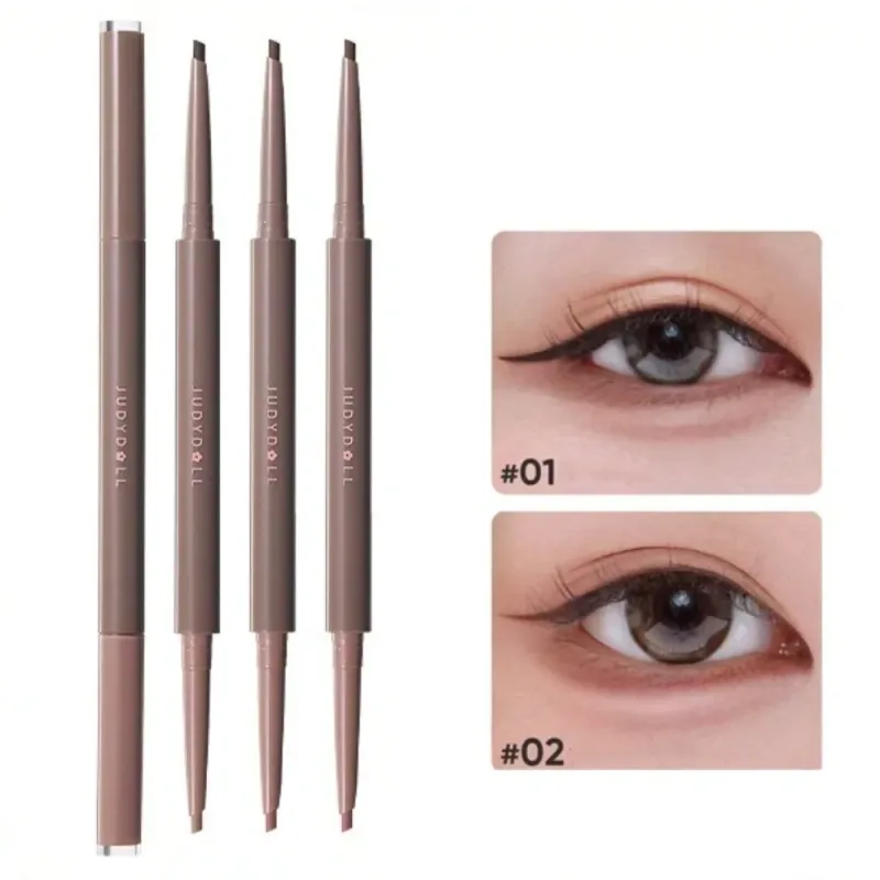 Judydoll Double Ended Eyeliner Lying Silkworm Gel Pen long Lasting Waterproof Non-Smudge Eyeliner Quick Drying Eye Makeup