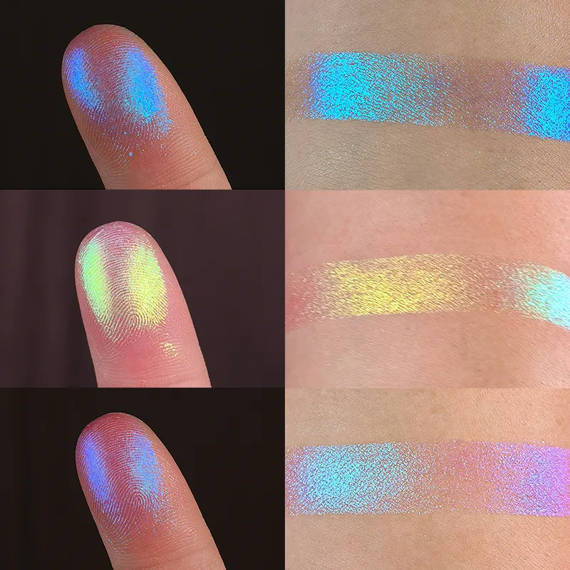 Eyeshadow Palette Chameleon Glitter Metallic Shimmer Glitter Eye Shadow Gradient Colors Fine Flash Eye Makeup — image 6