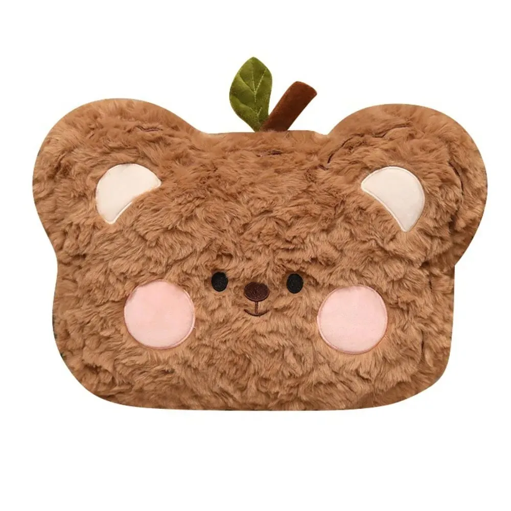 Kasama sa upuan Malambot na Kulot na Himulmol Bear Pillow Blush Cheek Cute Sofa Cushion Kaibig-ibig Animal Stuffed Pillow Home Decor — image 2