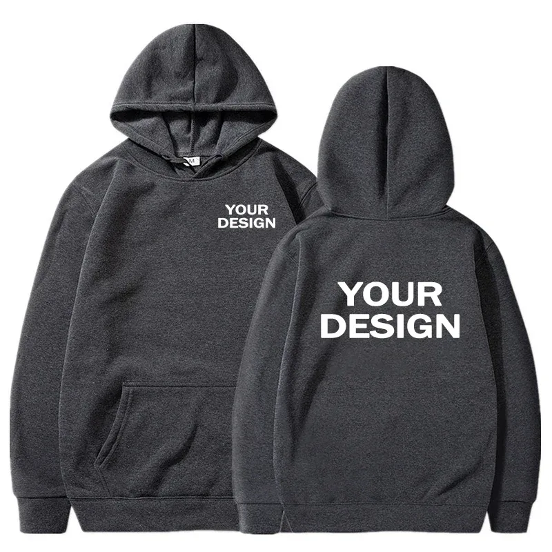 Custom Prints Herr Dam Luvtröjor Lösa fritidskläder Enfärgade Luvtröjor Långärmade Huvtröjor Personlighet Streetwear Sweatshirts — image 14