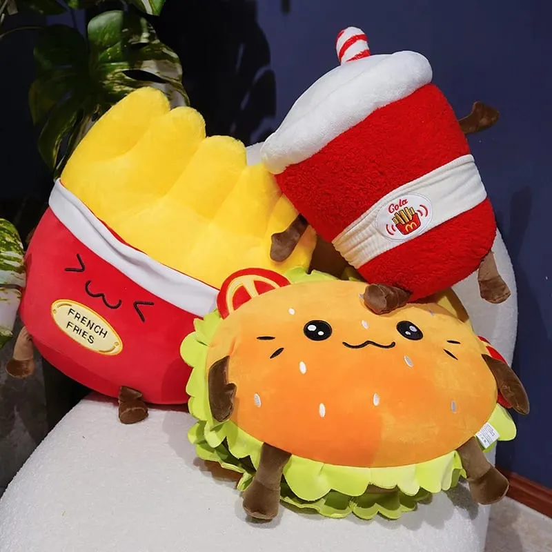 Corn Fries Chicken Leg Throw Pillow Simulation Food Plush Sofa Cushion Adorably Room Decor Toy Accompany Sleep Toy Creative Gift — image 7