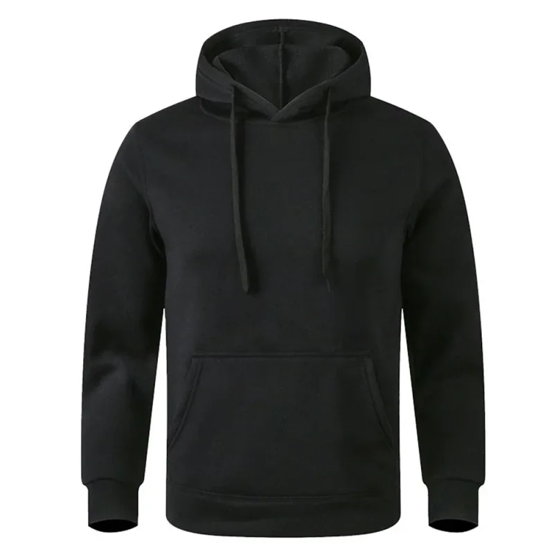 Men's Soft Loose - Fit Fleece Pullover Hooded Sweatshirt na May Mga Pocket Para sa Malamig na Araw — image 1