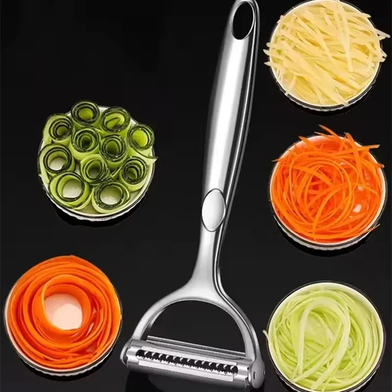 High Quality Stainless Steel Potato Cucumber Carrot Grater Julienne Peeler Vegetables Fruit Peeler Vegetable Slicer