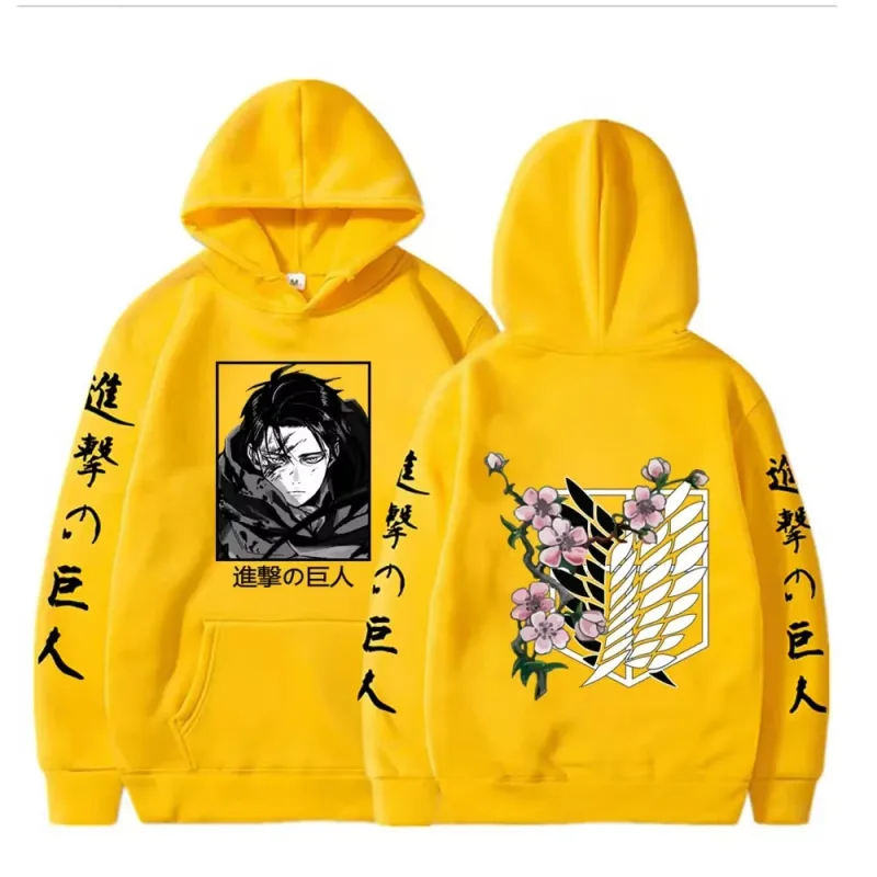 New Attack Giant Large Hoodie Levi Graphic Hoodie Men's and Women's Clothing Autumn Warm Hoodie Street Top — image 5