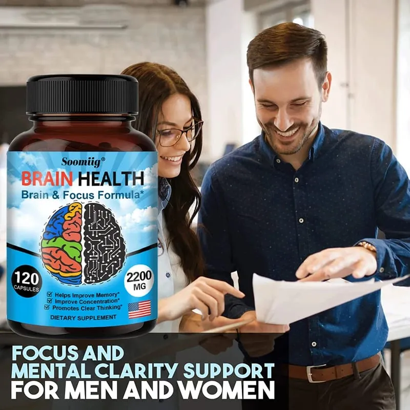 Ginkgo Biloba kapsler 1200mg understøtter hukommelse hjernefunktion og mental årvågenhed Brain Health Supplement 30/60/120 kapsler — image 5