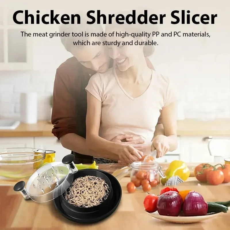 1PCS Chicken Shredder Tool Meat Breast Shredding Separation Mincing Grinder Machine With Lid For Shredding Chicken Pork Beef — image 5