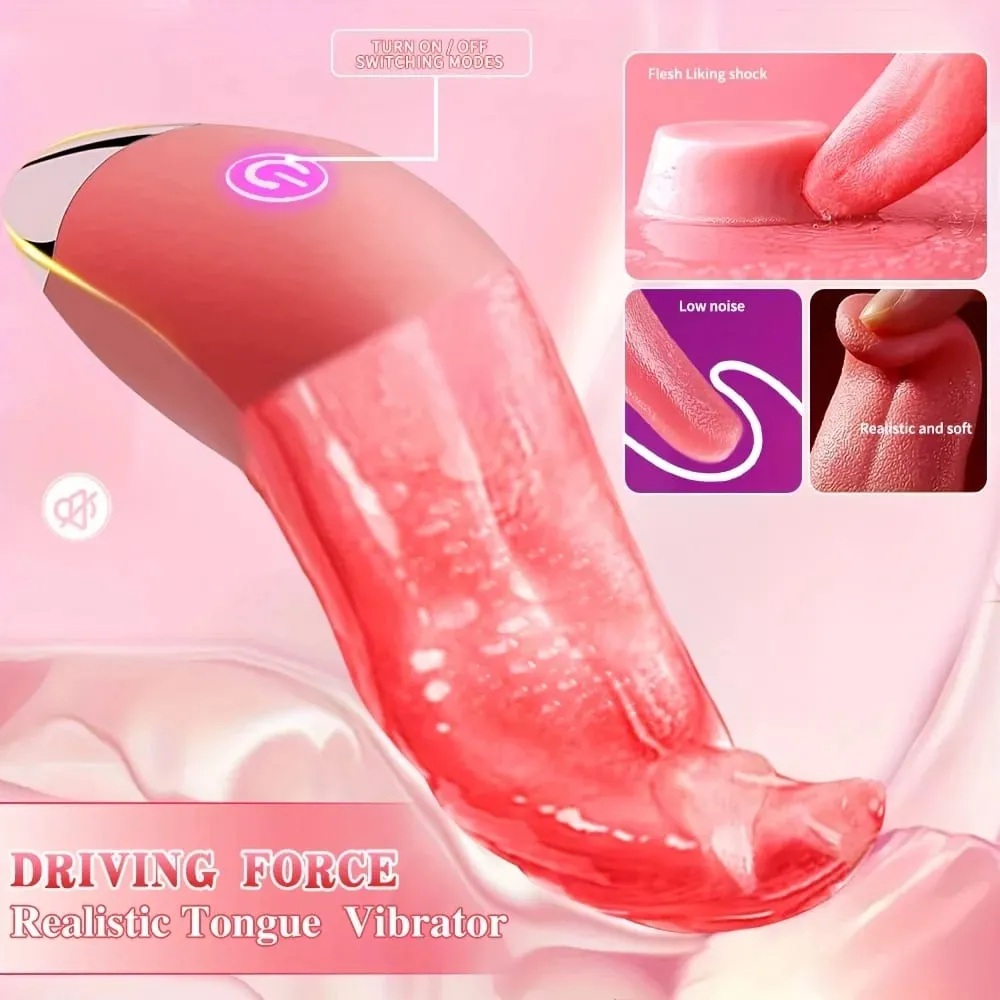 Clitoral Nipple Licking Vibrator Vaginal Anal Orgasm Stimulator na may 10 Vibration Mode Mga Pang-adultong Sex Toys para sa Mag-asawang Pleasure Game — image 4